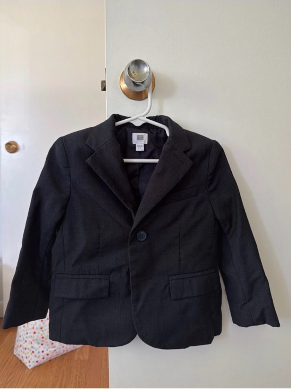 Janie and Jack Boys' Black Single-Button Blazer